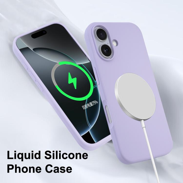 For iPhone 16 Liquid Silicone Full Coverage MagSafe Phone Case(White) - free shipping - PMC Jewellery - Order now!
