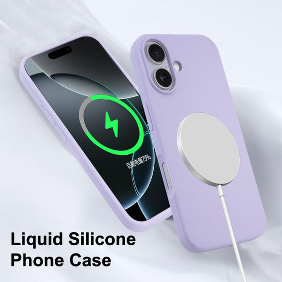 For iPhone 15 Pro Max Liquid Silicone Full Coverage MagSafe Phone Case(Orange)