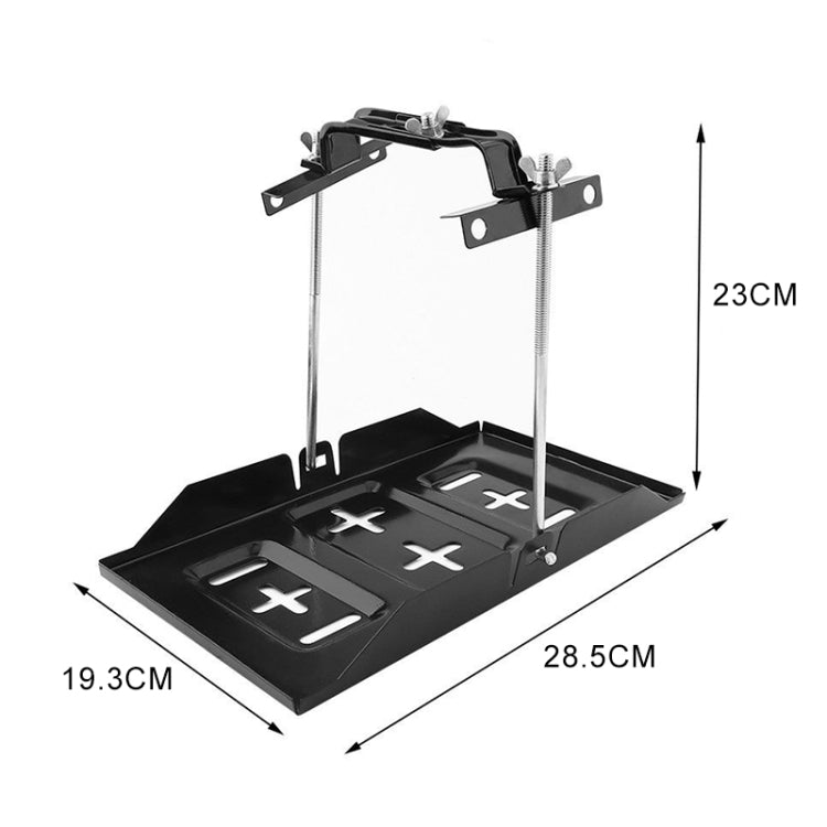 Car Universal Battery Bracket Adjustable Battery Fixed Holder + Base Tray, Size:28.5cm Base + 23cm Bracket - Engine Fittings by PMC TechLife | Online Shopping South Africa | PMC TechLife | Buy Now Pay Later Mobicred