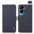 For Honor X50i 5G/90 Lite KHAZNEH Side-Magnetic Litchi Genuine Leather RFID Phone Case(Blue) - Honor Cases by PMC TechLife | Online Shopping South Africa | PMC TechLife | Buy Now Pay Later Mobicred