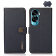 For Honor X50i 5G/90 Lite KHAZNEH Custer Genuine Leather RFID Phone Case(Blue) - Honor Cases by PMC TechLife | Online Shopping South Africa | PMC TechLife | Buy Now Pay Later Mobicred