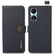 For Honor X5 Plus KHAZNEH Custer Genuine Leather RFID Phone Case(Blue) - Honor Cases by PMC TechLife | Online Shopping South Africa | PMC TechLife | Buy Now Pay Later Mobicred