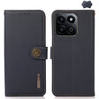 For Honor Play 60 Plus / 200 Smart KHAZNEH Custer Genuine Leather RFID Phone Case(Blue) - Honor Cases by PMC TechLife | Online Shopping South Africa | PMC TechLife | Buy Now Pay Later Mobicred