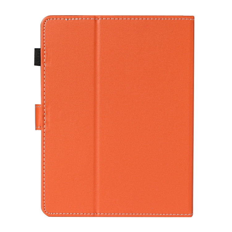 For 10 inch Universal Solid Color Horizontal Flip Leather Case with Card Slots & Holder & Pen Slot(Orange)