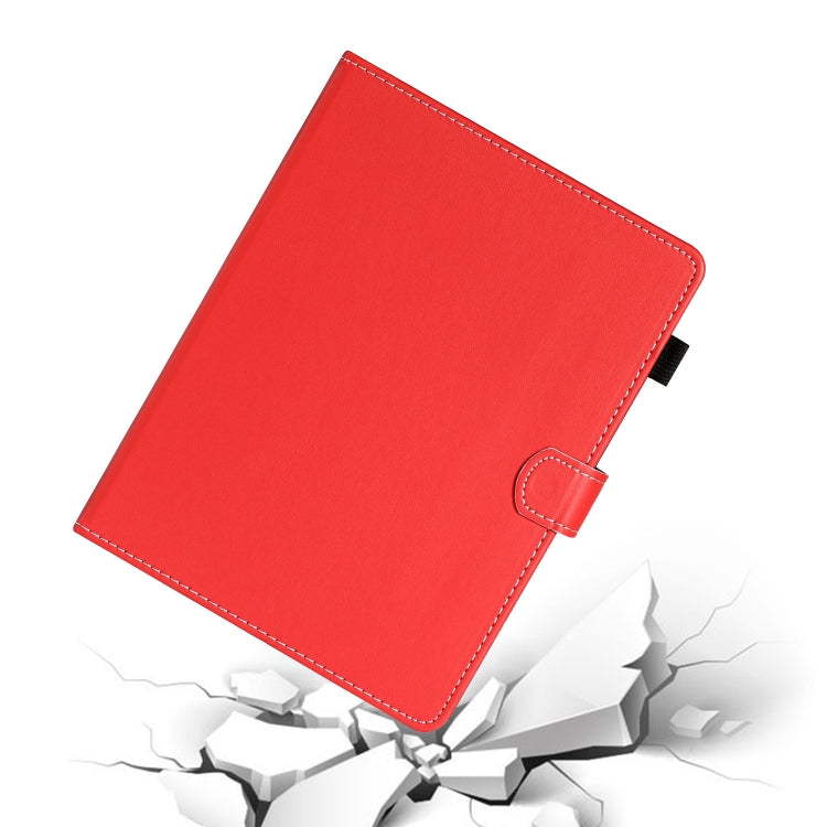 For 10 inch Universal Solid Color Horizontal Flip Leather Case with Card Slots & Holder & Pen Slot(Red) - 10 - 11 inch by PMC TechLife | Online Shopping South Africa | PMC TechLife | Buy Now Pay Later Mobicred