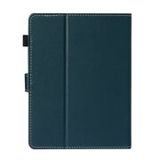 For 10 inch Universal Solid Color Horizontal Flip Leather Case with Card Slots & Holder & Pen Slot(Dark Green)