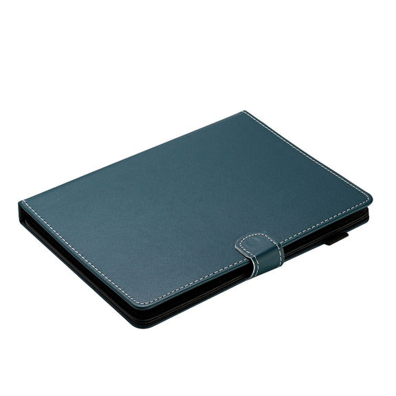 For 10 inch Universal Solid Color Horizontal Flip Leather Case with Card Slots & Holder & Pen Slot(Dark Green)