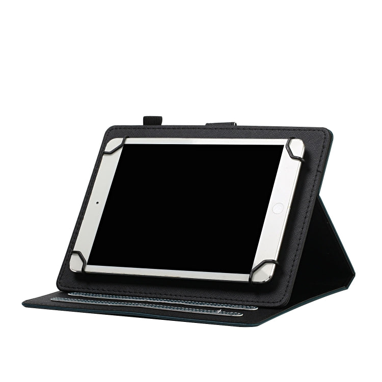 For 10 inch Universal Solid Color Horizontal Flip Leather Case with Card Slots & Holder & Pen Slot(Dark Green) - free shipping - PMC TechLife - Order now!