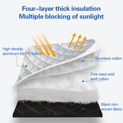 Car Half-cover Car Clothing Sunscreen Heat Insulation Sun Nisor, Aluminum Foil Size: 3.6x1.6x1.5m
