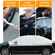 Car Half-cover Car Clothing Sunscreen Heat Insulation Sun Nisor, Aluminum Foil Size:  5.2x2x1.8m