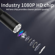 F180 8mm Lens 360 degree Free Spins Automotive Repair Endoscope, Spec:3m Soft Tube