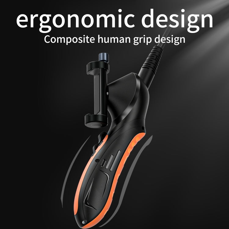 F180 8mm Lens 360 degree Free Spins Automotive Repair Endoscope, Spec:1m Rigid Tube