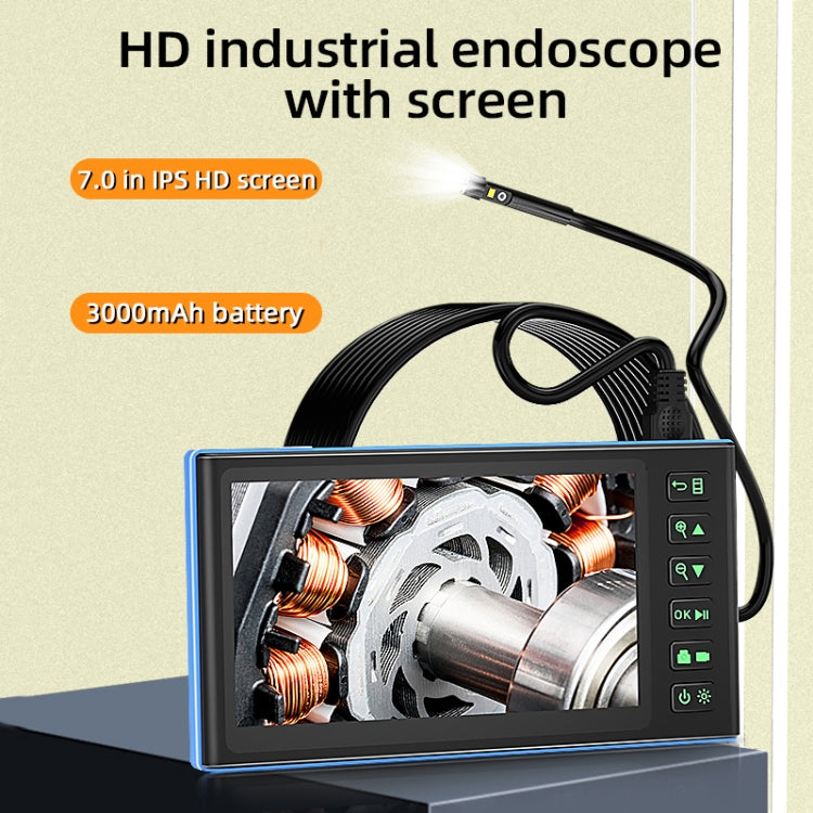 T23 5mm Dual Lenses 7 inch Screen Industrial Endoscope, Spec:5m Tube - free shipping - PMC TechLife - Order now!