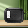 For AirPods Pro Carbon Fiber Texture Wireless Earphones Case with Security Lock(White) - For AirPods Pro by PMC Jewellery | Online Shopping South Africa | PMC Jewellery | Buy Now Pay Later Mobicred