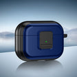 For AirPods Pro TPU + PC Wireless Earphones Case with Magnetic Switch(Blue) - For AirPods Pro by PMC Jewellery | Online Shopping South Africa | PMC Jewellery | Buy Now Pay Later Mobicred