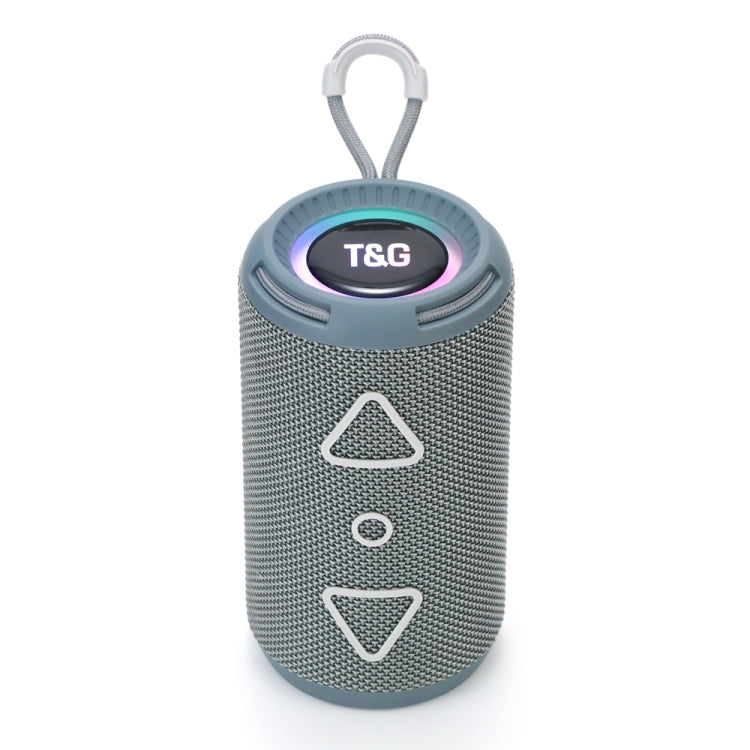 T&G TG-656 Portable Wireless 3D Stereo Subwoofer Bluetooth Speaker Support FM / LED Atmosphere Light(Grey) - free shipping - PMC Jewellery - Order now!