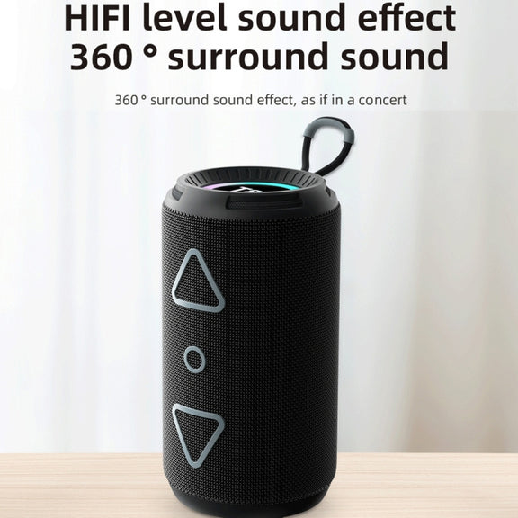 T&G TG-656 Portable Wireless 3D Stereo Subwoofer Bluetooth Speaker Support FM / LED Atmosphere Light(Grey)