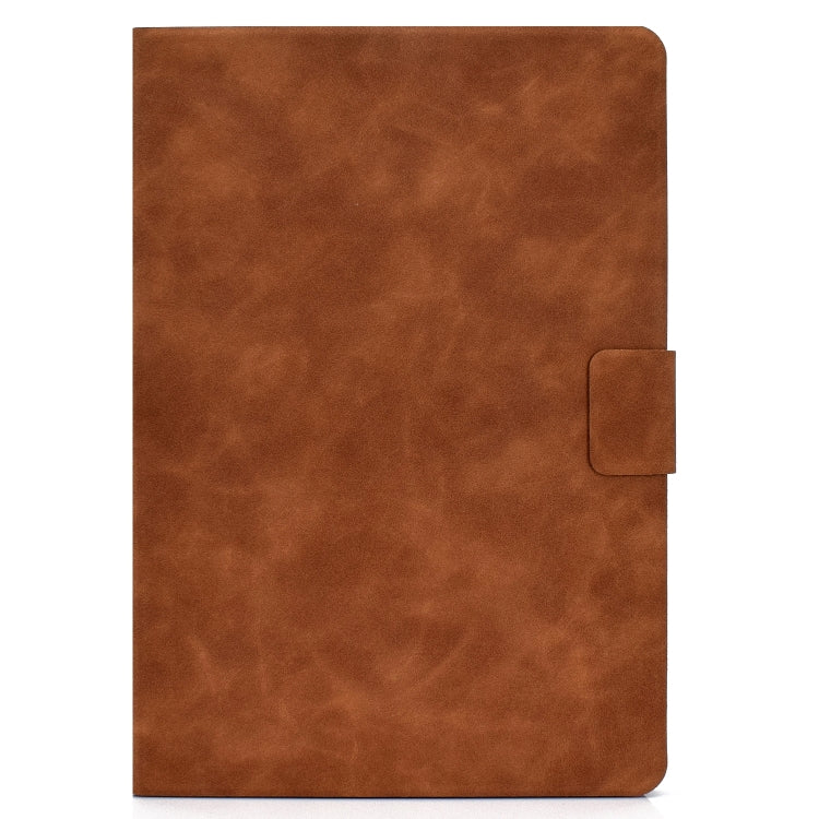 For iPad Air 2022 10.9 Cowhide Texture Leather Smart Tablet Case(Brown) - iPad Air (2022) / (2020) 10.9 Cases by PMC Jewellery | Online Shopping South Africa | PMC Jewellery | Buy Now Pay Later Mobicred