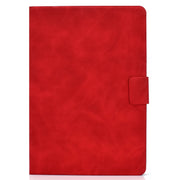 For iPad Pro 11 2024 Cowhide Texture Leather Smart Tablet Case(Red)