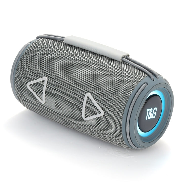 T&G TG-657 Portable Wireless 3D Stereo Subwoofer Bluetooth Speaker Support FM / LED Atmosphere Light(Grey) - free shipping - PMC Jewellery - Order now!