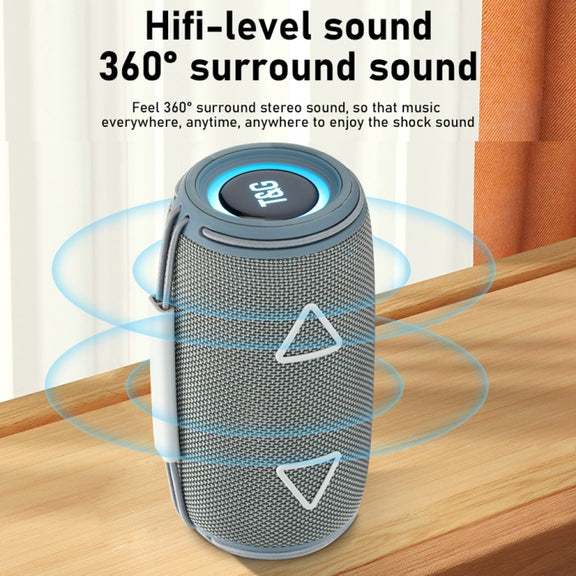 T&G TG-657 Portable Wireless 3D Stereo Subwoofer Bluetooth Speaker Support FM / LED Atmosphere Light(Red)