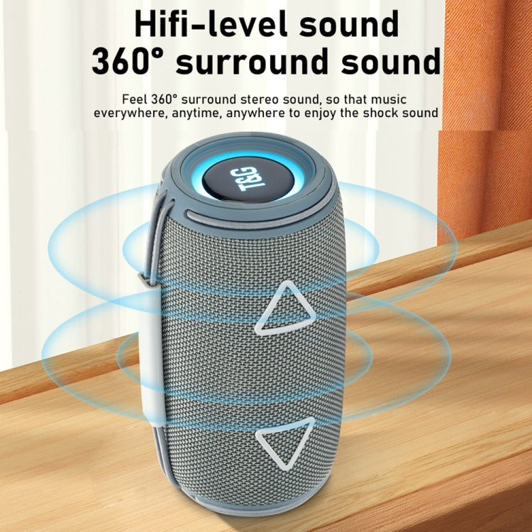 T&G TG-657 Portable Wireless 3D Stereo Subwoofer Bluetooth Speaker Support FM / LED Atmosphere Light(Black) - free shipping - PMC Jewellery - Order now!