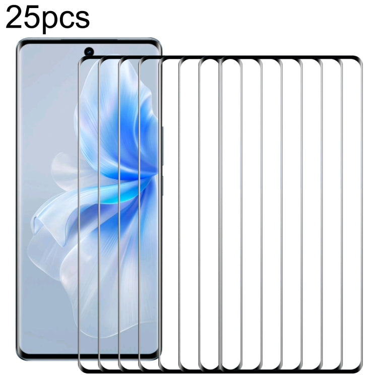 For vivo S18 Pro 25pcs 3D Curved Edge Full Screen Tempered Glass Film - S18 Pro Tempered Glass by PMC TechLife | Online Shopping South Africa | PMC TechLife | Buy Now Pay Later Mobicred