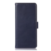 For Motorola Edge 50 Neo Magnetic Crazy Horse Texture Genuine Leather Phone Case(Blue)