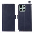 For Motorola Moto G75 5G Magnetic Crazy Horse Texture Genuine Leather Phone Case(Blue) - Motorola Cases by PMC TechLife | Online Shopping South Africa | PMC TechLife | Buy Now Pay Later Mobicred