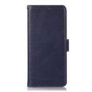For Motorola Moto G75 5G Magnetic Crazy Horse Texture Genuine Leather Phone Case(Blue)