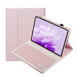For Huawei MatePad 11.5 2023 AH17 Lambskin Texture Ultra-thin Detachable Bluetooth Keyboard Leather Case(Pink) - Huawei Keyboard by PMC TechLife | Online Shopping South Africa | PMC TechLife