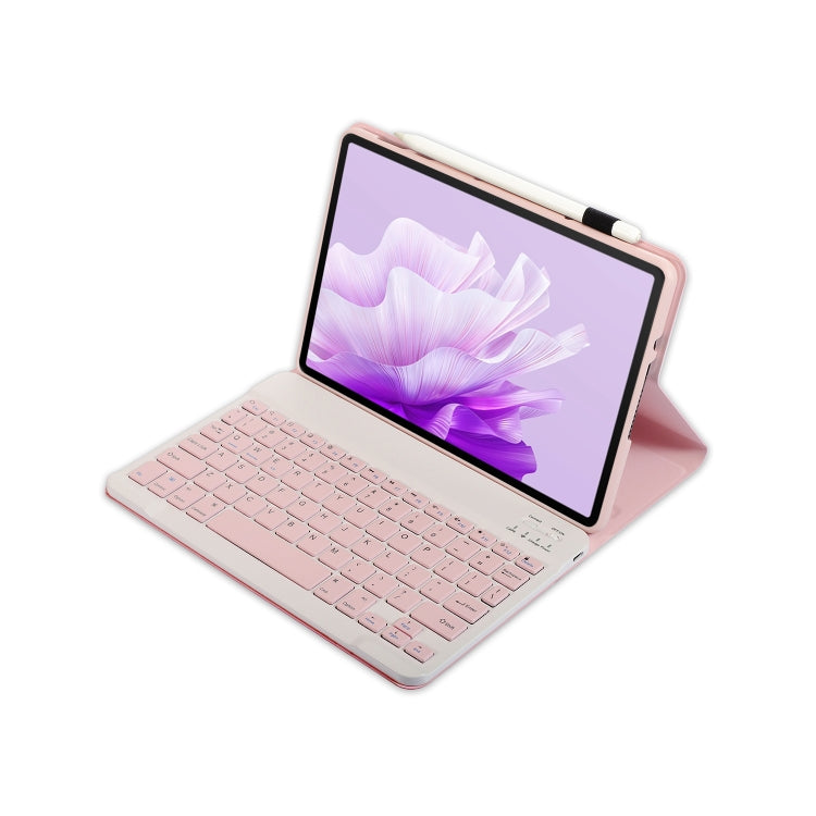 For Huawei MatePad 11.5 2023 AH17 Lambskin Texture Ultra-thin Detachable Bluetooth Keyboard Leather Case(Pink) - Huawei Keyboard by PMC TechLife | Online Shopping South Africa | PMC TechLife