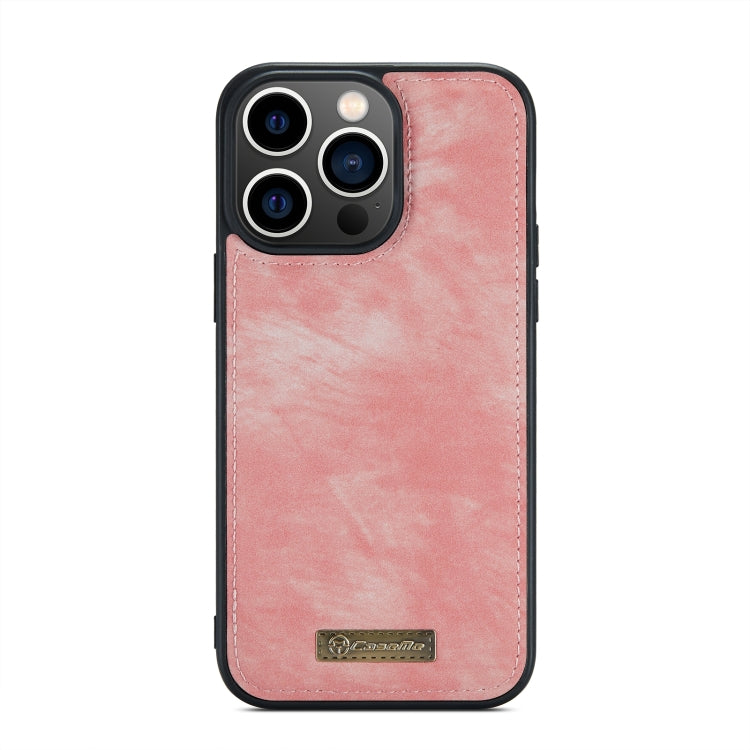 For iPhone 15 Pro CaseMe 008 Detachable Multifunctional Leather Phone Case(Pink)
