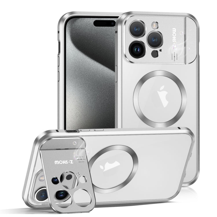 For iPhone 15 Pro Max Aromatherapy Holder Single-sided MagSafe Magnetic Phone Case(White) - iPhone 15 Pro Max Cases by PMc TechLife | Online Shopping South Africa | PMc TechLife | Buy Now Pay Later Mobicred