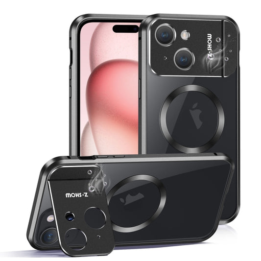 For iPhone 15 Aromatherapy Holder Single-sided MagSafe Magnetic Phone Case(Black) - iPhone 15 Cases by PMC Jewellery | Online Shopping South Africa | PMC Jewellery | Buy Now Pay Later Mobicred