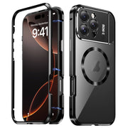 For iPhone 16 Pro Max Aromatherapy Holder Single-sided MagSafe Magnetic Phone Case(Black)