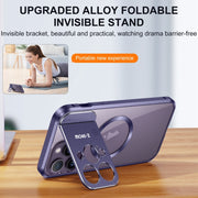 For iPhone 15 Aromatherapy Holder Single-sided MagSafe Magnetic Phone Case(Black)