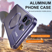 For iPhone 15 Aromatherapy Holder Single-sided MagSafe Magnetic Phone Case(Black)