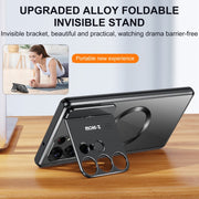 For Samsung Galaxy S22 Ultra 5G Aromatherapy Holder Single-sided MagSafe Magnetic Phone Case(Black)