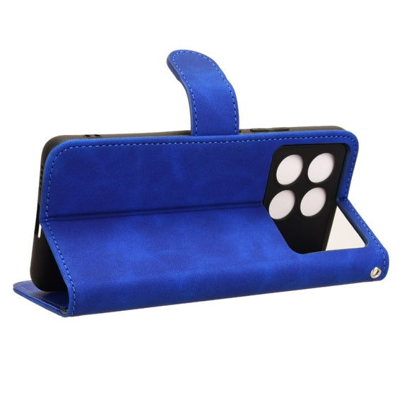 For Xiaomi Redmi K70 / K70 Pro Skin Feel Magnetic Flip Leather Phone Case(Blue)