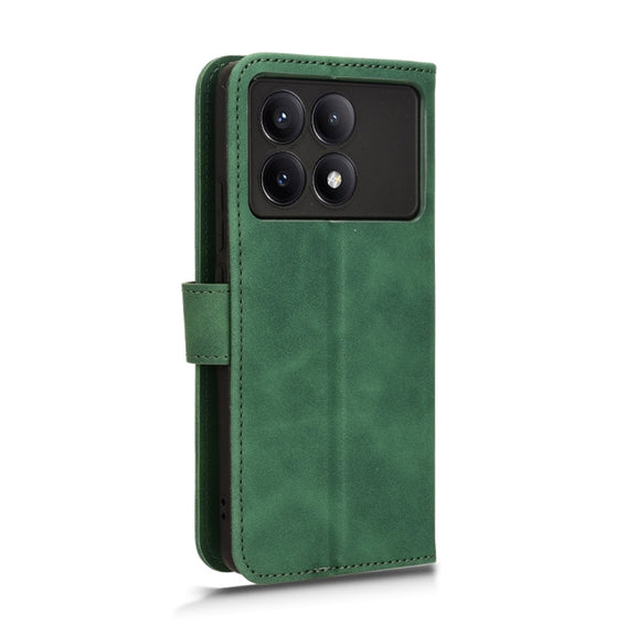 For Xiaomi Redmi K70 / K70 Pro Skin Feel Magnetic Flip Leather Phone Case(Green)