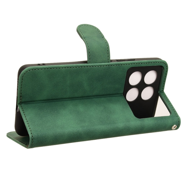 For Xiaomi Redmi K70 / K70 Pro Skin Feel Magnetic Flip Leather Phone Case(Green)