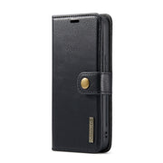For iPhone 15 Plus DG.MING Crazy Horse Texture Detachable Magnetic Leather Phone Case(Black)