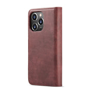 For iPhone 15 Pro Max DG.MING Crazy Horse Texture Detachable Magnetic Leather Phone Case(Red)