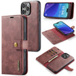 For iPhone 16 Pro Max DG.MING Crazy Horse Texture Detachable Magnetic Leather Phone Case(Red) - iPhone 16 Pro Max Cases by DG.MING | Online Shopping South Africa | PMC TechLife | Buy Now Pay Later Mobicred