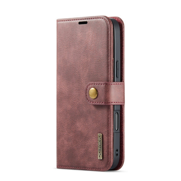 For iPhone 16 Pro Max DG.MING Crazy Horse Texture Detachable Magnetic Leather Phone Case(Red)