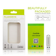 MicroDrive 2 In 1  8 Pin + USB 2.0 Portable Metal USB Flash Disk, Capacity:32GB(Silver)