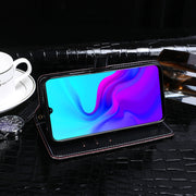 For Blackview A80 idewei Crocodile Texture Horizontal Flip Leather Case with Holder & Card Slots & Wallet(Black)