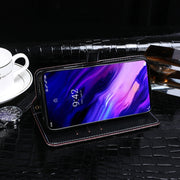 For Umidigi S5 Pro idewei Crocodile Texture Horizontal Flip Leather Case with Holder & Card Slots & Wallet(Dark Blue)