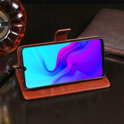 For Blackview A80 idewei Crazy Horse Texture Horizontal Flip Leather Case with Holder & Card Slots & Wallet(Black)